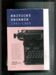 Kritický sborník 1981-1989 (Výbor ze samizdatových ročníků) - náhled