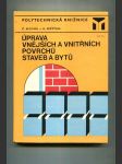 Úprava vnějších a vnitřních povrchů staveb a bytů - náhled