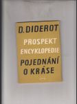 Prospekt encyklopedie / Pojednání o kráse - náhled