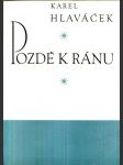 Pozdě k ránu - náhled