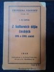 Z kulturních dějin českých XVII. a XVIII. století - náhled