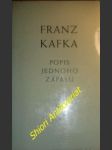 Popis jednoho zápasu - kafka franz - náhled