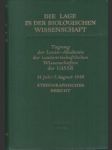 Die lage in der biologischen wissenschaft - náhled