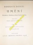 UMĚNÍ - Rozmluvy s Rodinem , sebrané Pavlem Gsellem - RODIN Auguste - náhled