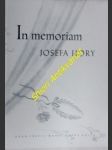 In memoriam josefa hory - svatá jarmila, konrád karel, halas františek, fikar ladislav, seifert jaroslav, sedloň michal, laube josef, haller miroslav, nechvátal františek, suk ivan - náhled