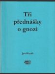 Tři přednášky o gnozi - náhled