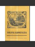 Soupis Komenián (Komenský, Comenius) - náhled