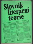 Slovník literární teorie vlašín štěpán a kol. - náhled