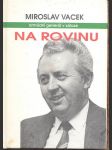 Na rovinu vacek miroslav - náhled