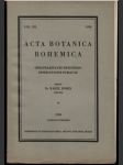 Acta Botanica Bohemica - náhled