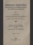 Pensijní pojištění soukromých zaměstnanců ve vyšších službách. - náhled