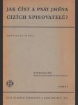 Jak číst a psát jména cizích spisovatelů? - náhled