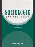 Sociologie - náhled