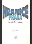 Hranice práva a tolerance - náhled