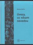 Úvozy, co nikam nevedou - náhled