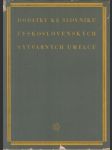 Dodatky ke slovníku československých výtvarných umělců - náhled