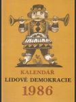 Kalendář lidove demokracie 1986 - náhled