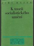 K teorii socialistického umění - náhled