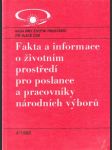 Fakta a informace o životním prostředí pro poslance a pracovníky národních výborů. - náhled