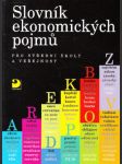 Slovník ekonomických pojmů pro střední školy a veřejnost - náhled