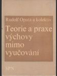 Teorie a praxe výchovy mimo vyučování - náhled