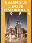 Kalendář lidove demokracie 1989 - náhled