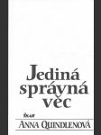 Jediná správná věc - náhled