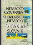 Nemecko -slovenský slovensko-nemecký  stavebný slovník - náhled