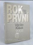 Rok první (2003): Projevy, články, eseje - náhled