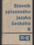 Slovník spisovného jazyka českého II. - N-Q - náhled