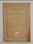 Výroční zpráva c. k. českého státního gymnasia v Praze na Malé straně za školní rok 1910-1911 - náhled