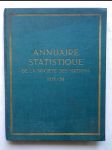 Annuaire statistique de la société des nations 1937/38 - náhled