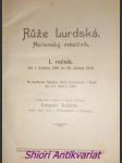 RŮŽE LURDSKÁ - Marianský měsíčník - I-II. ročník - náhled