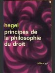 Principes de la philosophie du droit hegel georg wilhelm friedrich - náhled