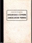 Organisace a správa zemědělského podniku - náhled