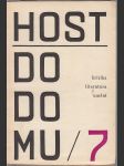 Host do domu  7/ 1964 - Kritika - literatura - umění - náhled