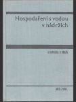 Hospodaření s vodou v nádržích - náhled