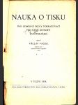 Nauka o tisku - Pro odborné školy pokračovací - pro učně živnosti knihtiskařské - náhled