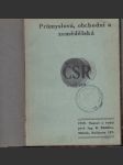 Průmyslová, obchodní a zemědělská ČSR v roce 1929 - náhled