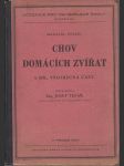 Chov domácích zvířat - I. díl, všeobecná část - náhled