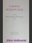 Z končin pětilisté růže - beneš-třebízský václav - náhled