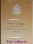 Poselství k světovému dni uprchlíků 1994-1995 ze dne 10.srpna 1994 - JAN PAVEL II. - náhled