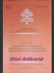 Oběžník o nutnosti a potřebnosti inventarizace a katalogizace církevních kulturních statků - papežská komise pro církevní kulturu - náhled