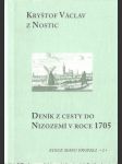 Deník z cesty do Nizozemí v roce 1705 - náhled