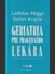 Geriatria pre praktického lekára - náhled