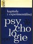 Kapitoly z experimentálnej psychológie - náhled