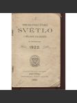 Světlo, spiritualistická čítanka s přílohou kalendáře na obyčejný rok 1922 (spiritismus) - náhled