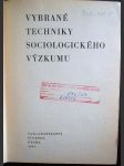 Vybrané techniky sociologického výzkumu - náhled