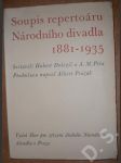 Soupis repertoáru Národního divadla 1881 - 1935 - náhled