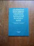 Závěrečný dokument vídeňské následné schůzky KBSE - náhled